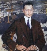 Alexander Yakovlevich GOLOVIN Portrait of Comte oil painting artist